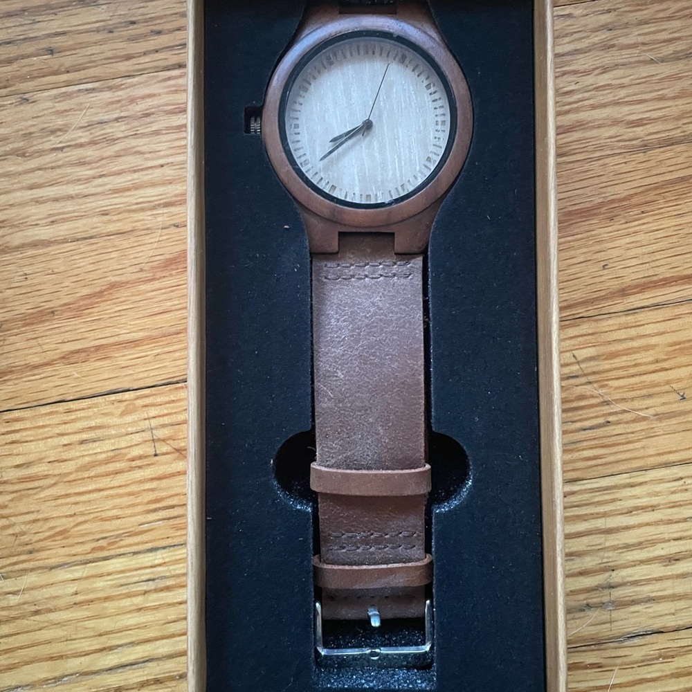Brown Leather Men's Watch